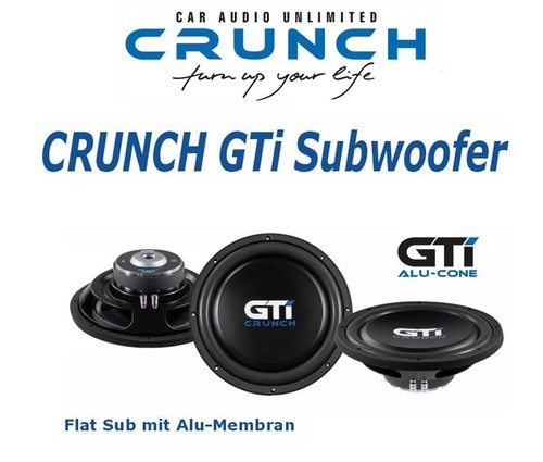 Crunch gti104 flat subwoofer - crunch,